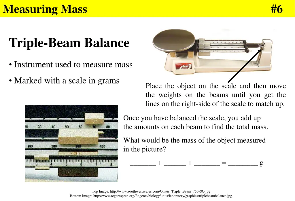 measuring mass