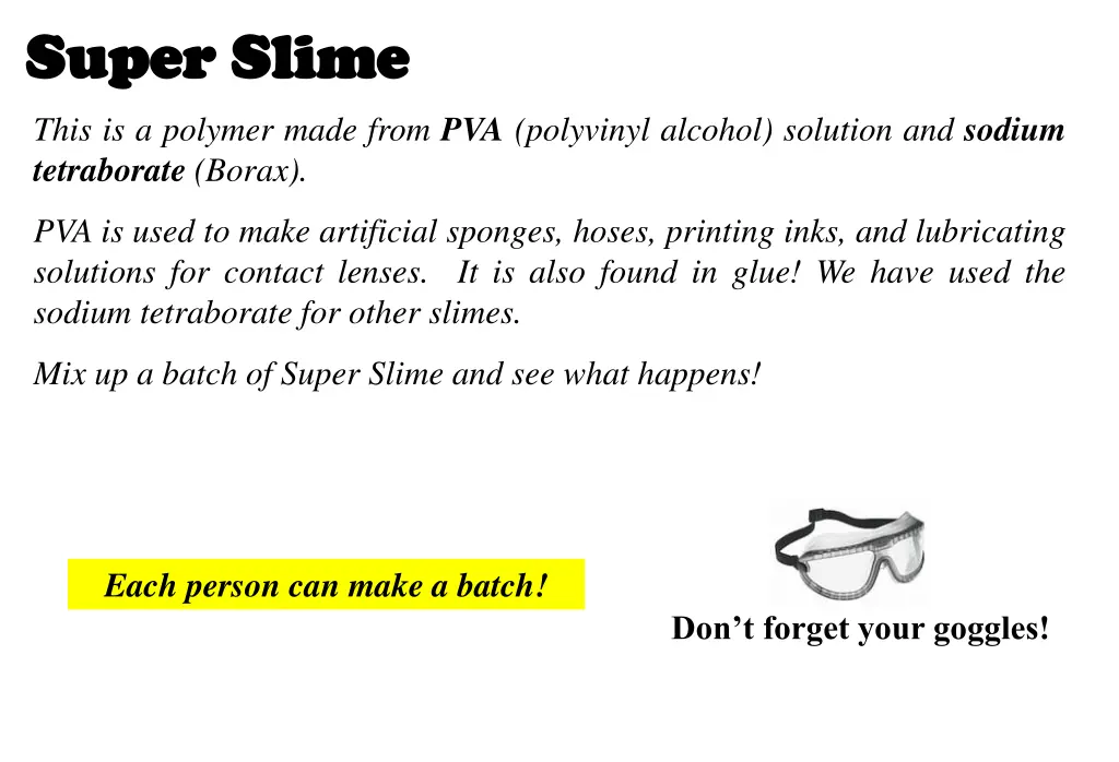 super slime super slime this is a polymer made