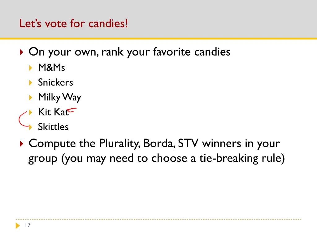 let s vote for candies