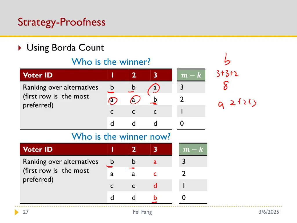 strategy proofness