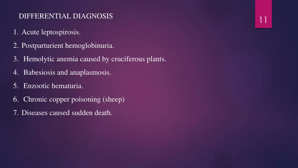 differential diagnosis