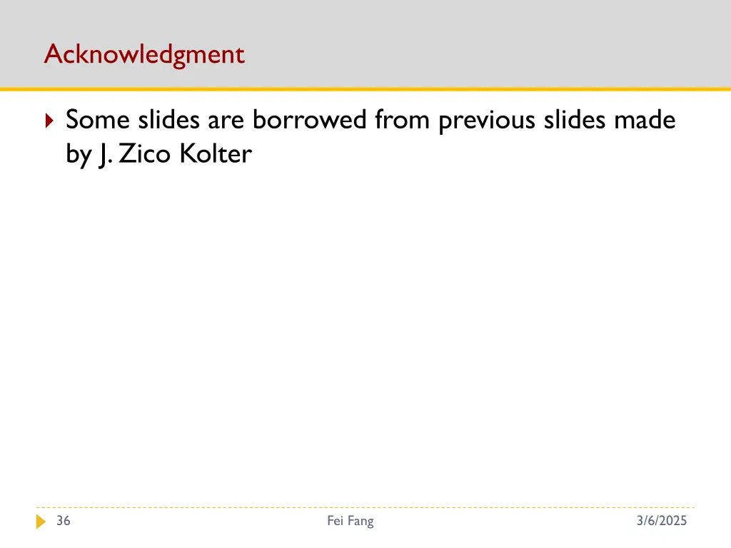 acknowledgment