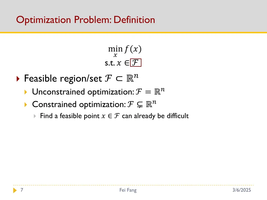 optimization problem definition 2