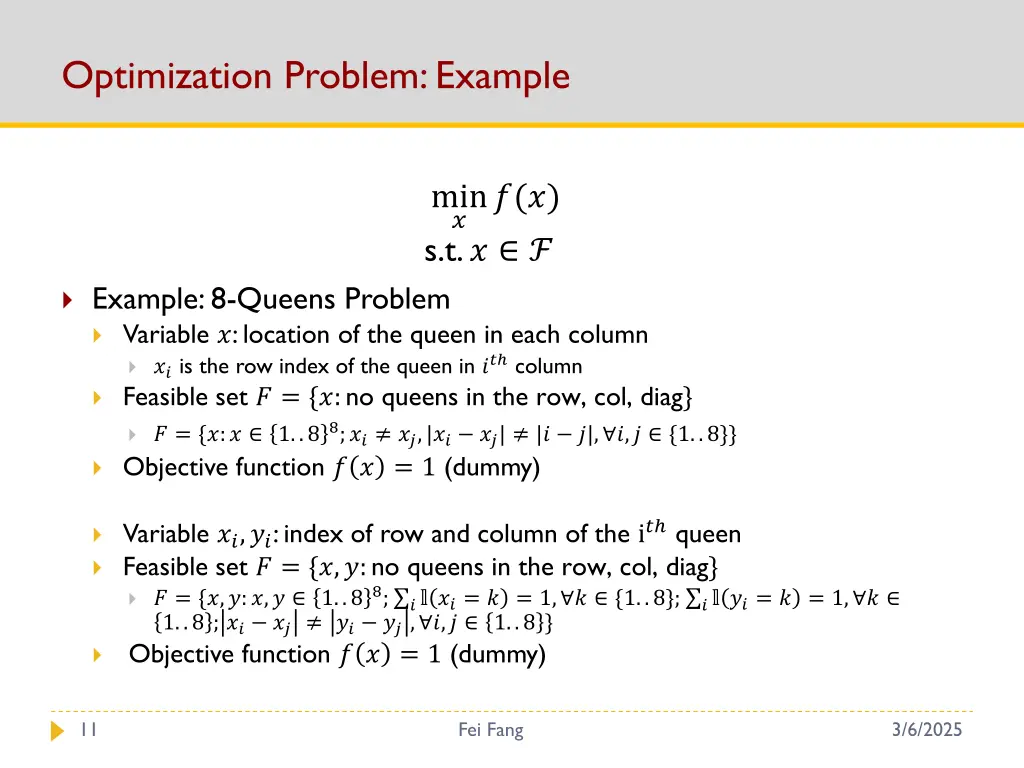 optimization problem example 1
