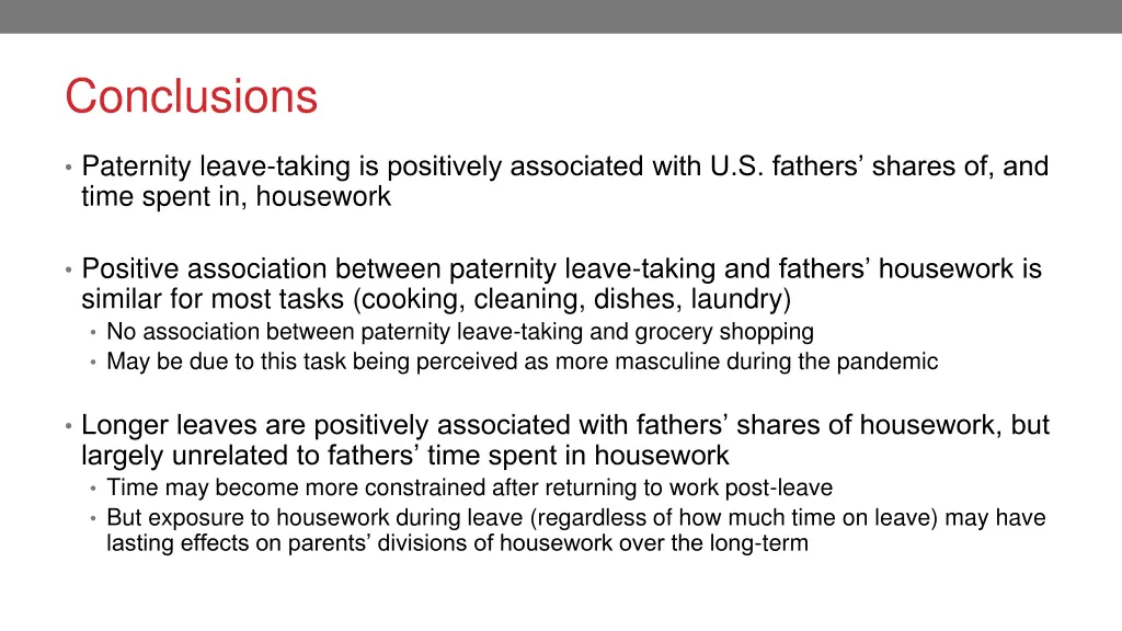 conclusions