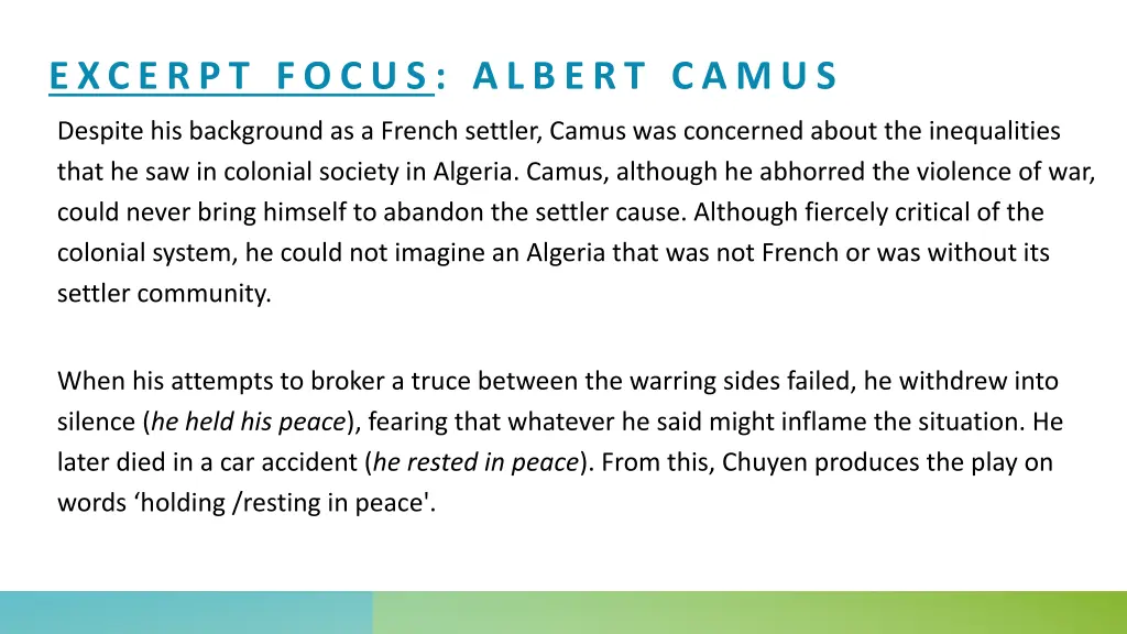 excerpt focus albert camus 2