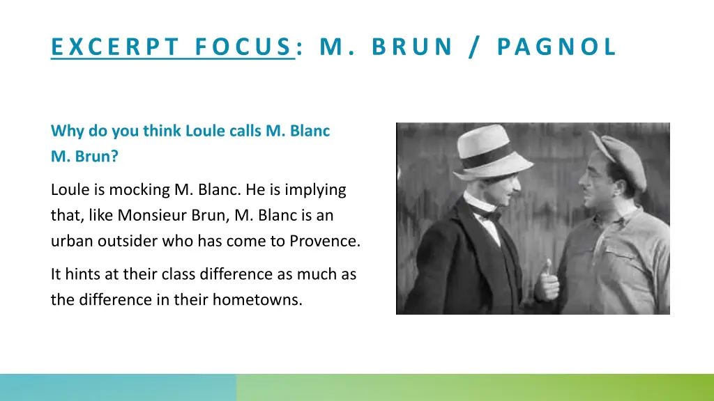 excerpt focus m brun pagnol 1
