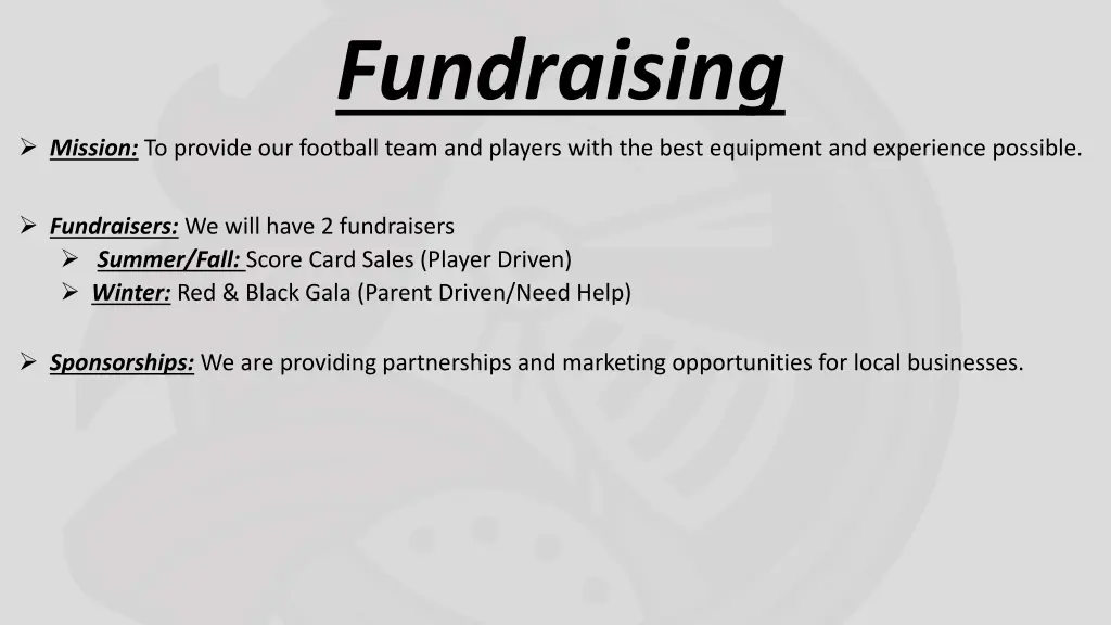 fundraising