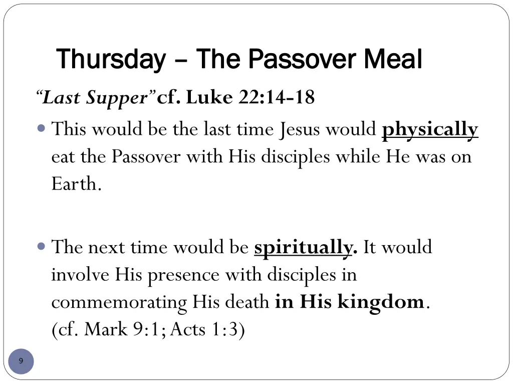thursday thursday the passover meal the passover