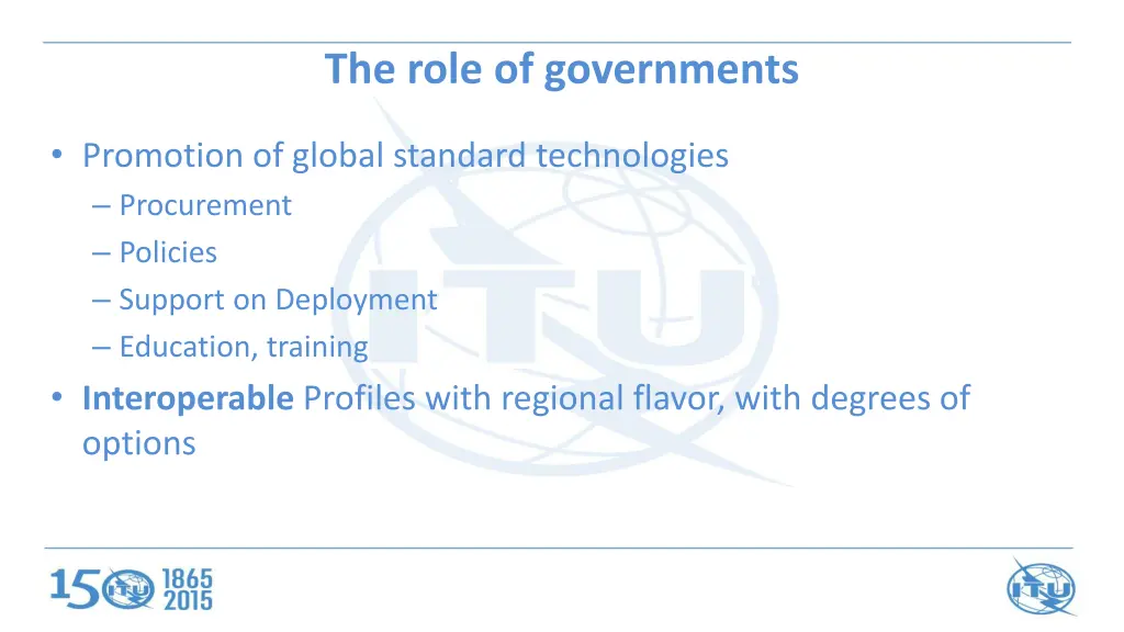 the role of governments