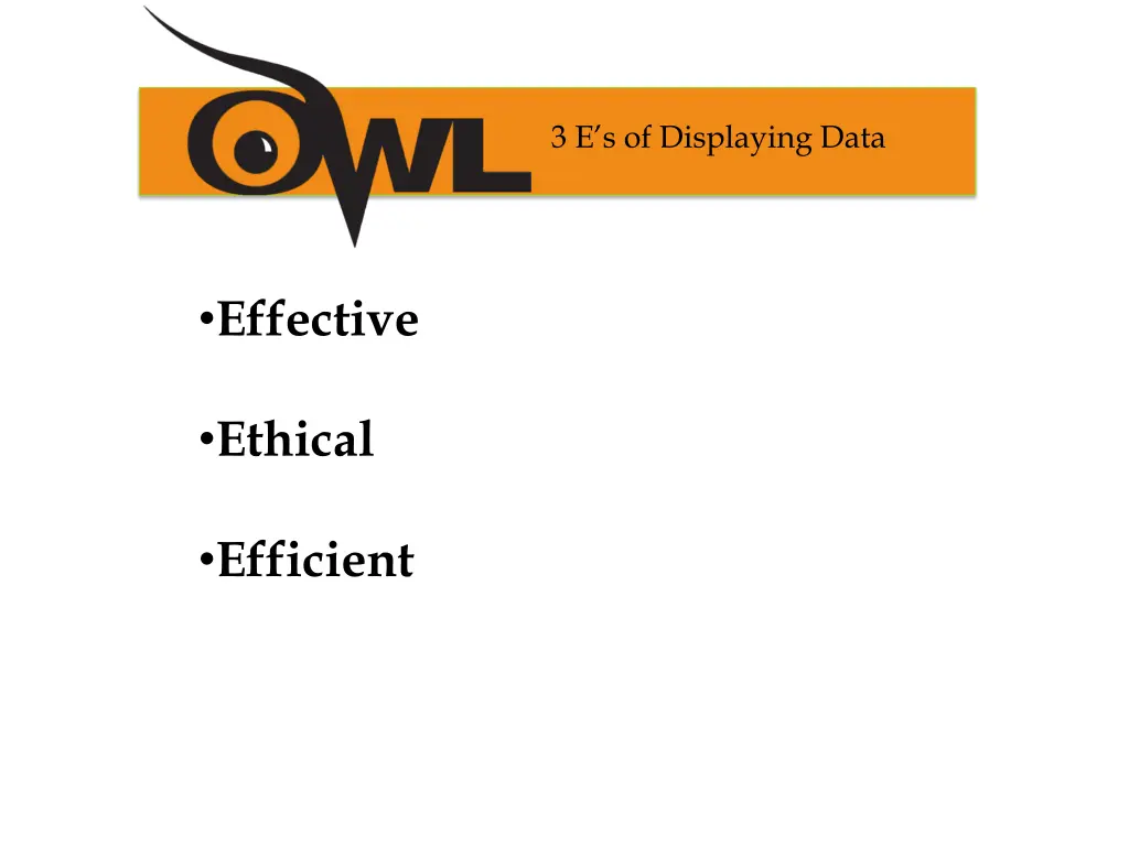 3 e s of displaying data
