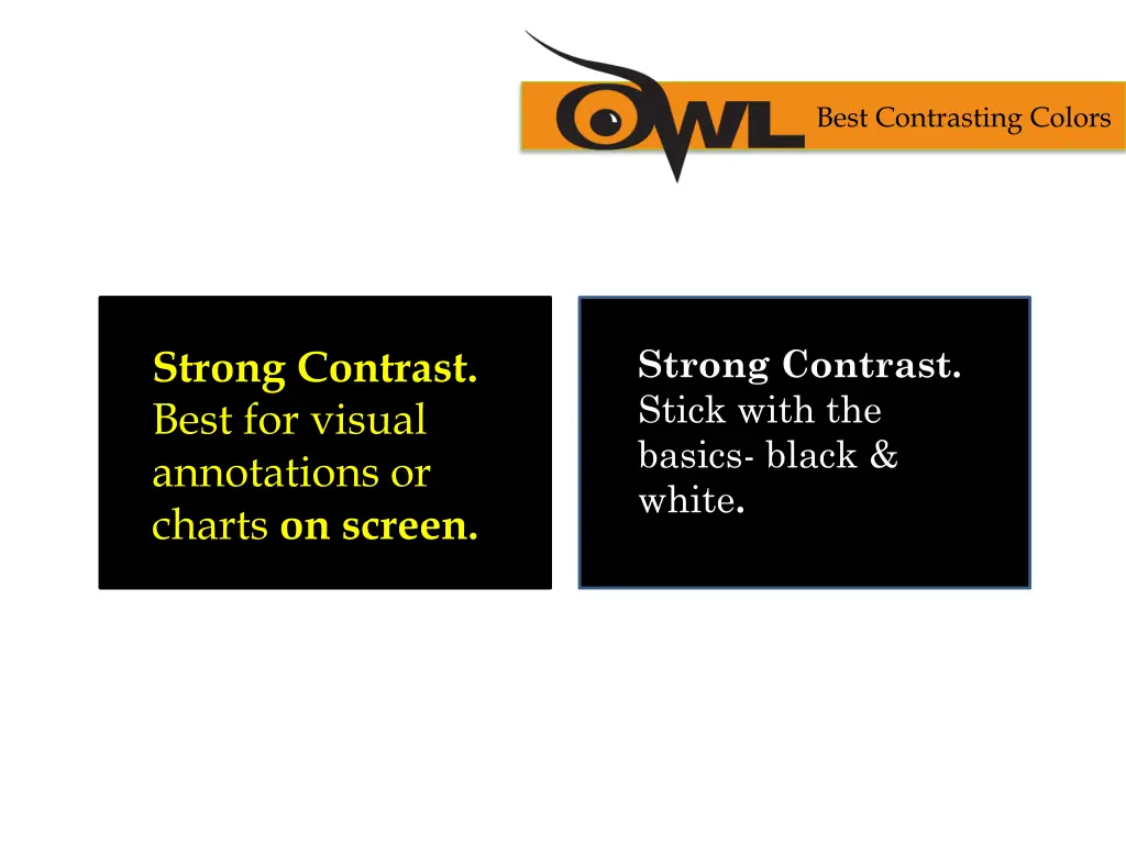 best contrasting colors