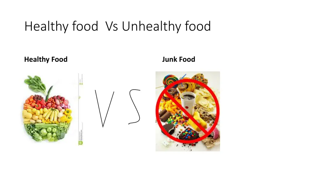 healthy food vs unhealthy food