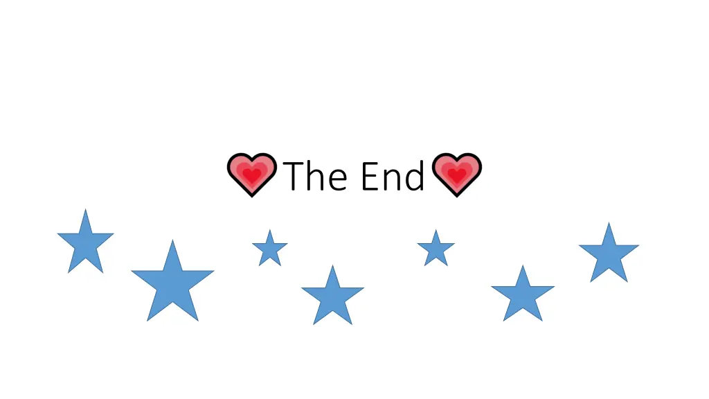 the end