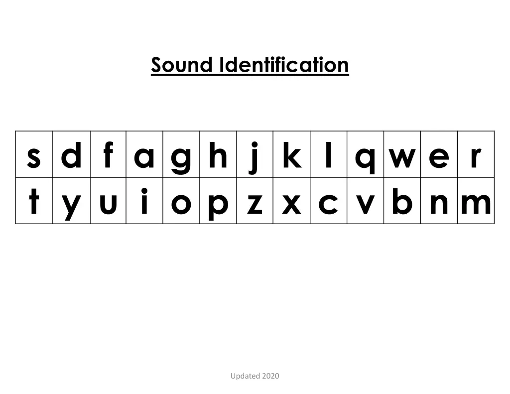 sound identification