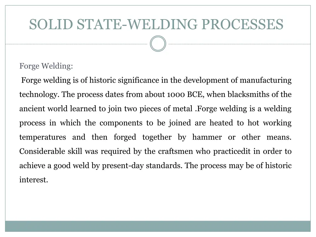 solid state welding processes