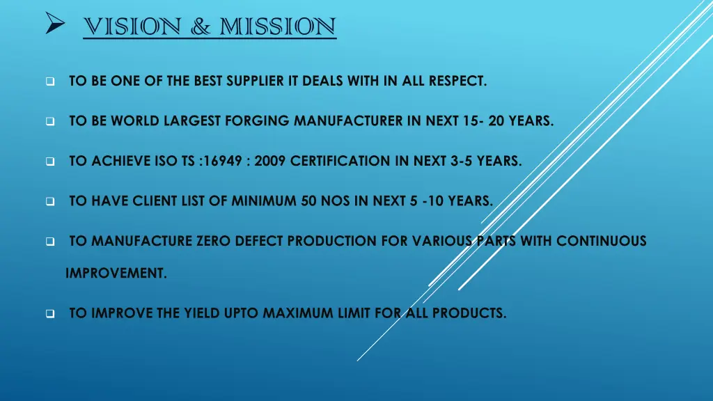 vision mission