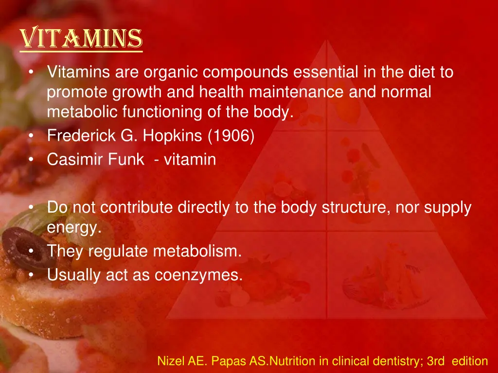 vitamins vitamins are organic compounds essential