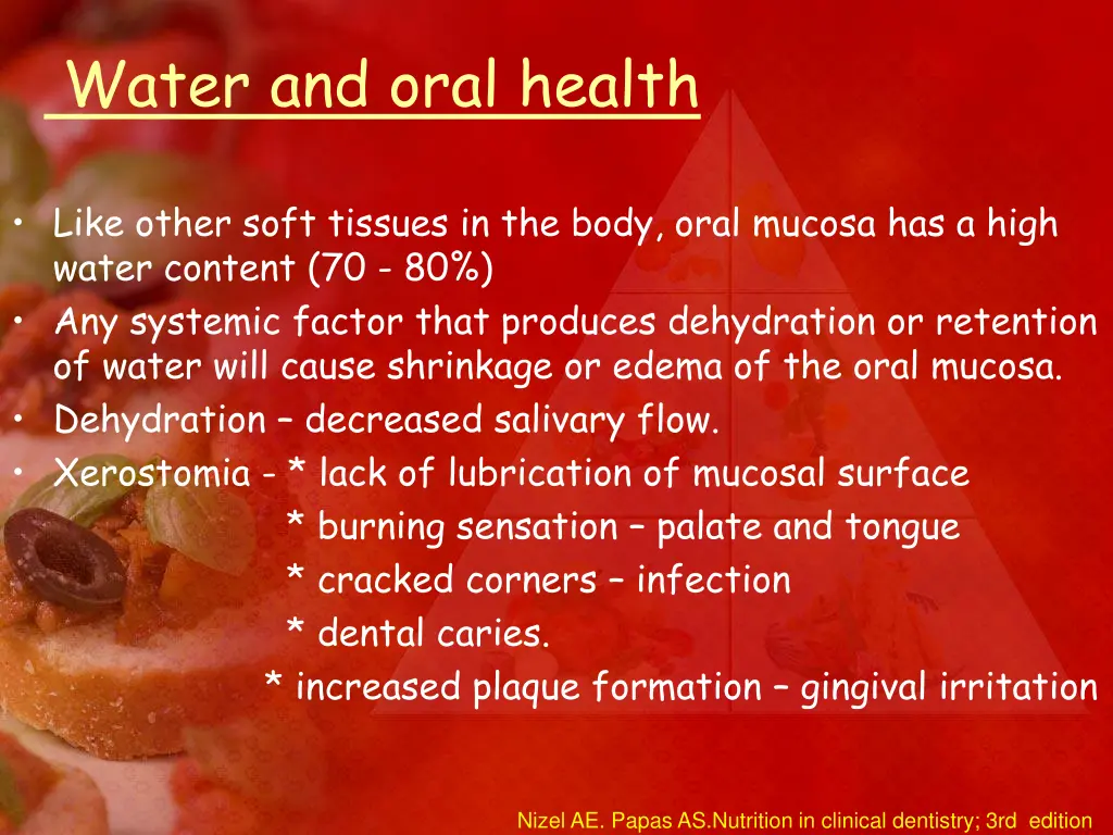 water and oral health