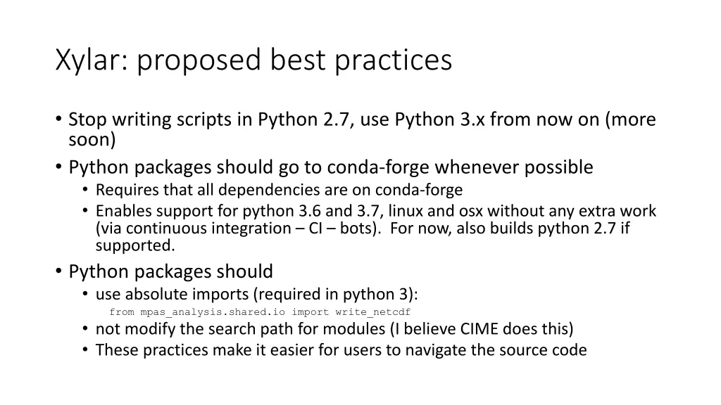 xylar proposed best practices 1