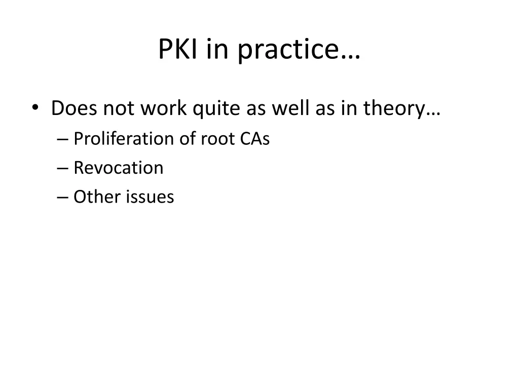 pki in practice