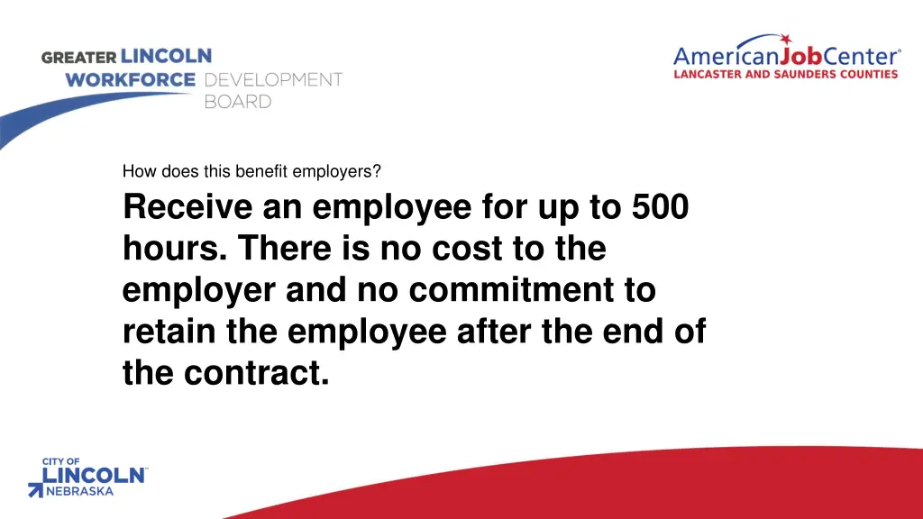 how does this benefit employers receive