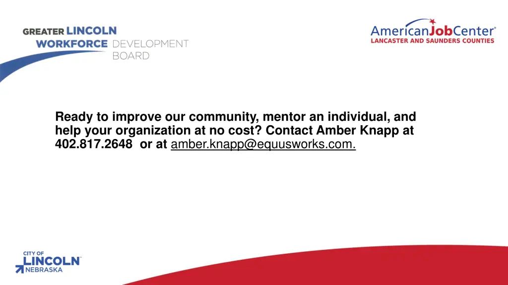 ready to improve our community mentor