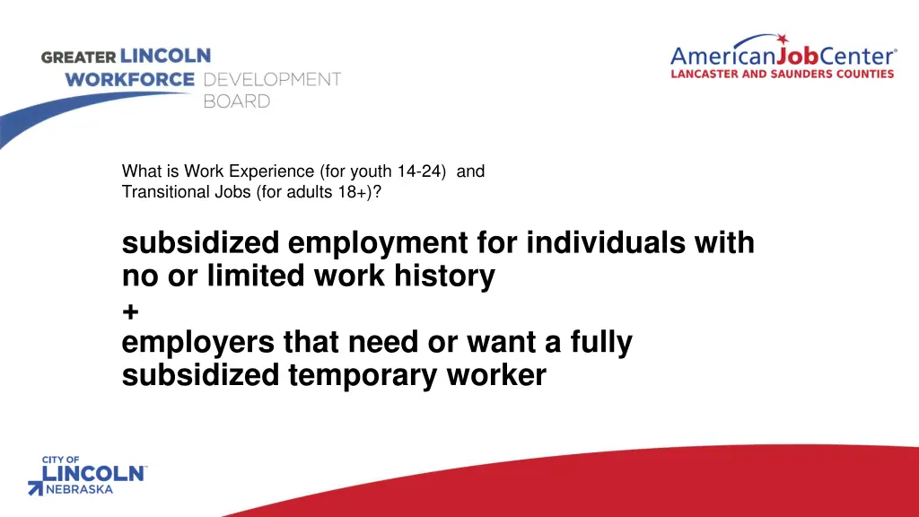 what is work experience for youth