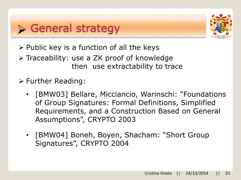 general strategy
