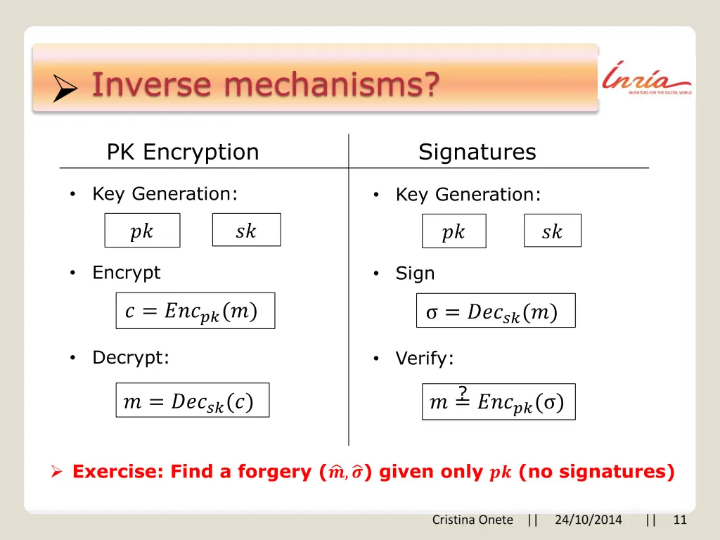 inverse mechanisms