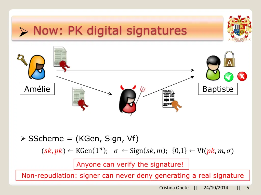 now pk digital signatures