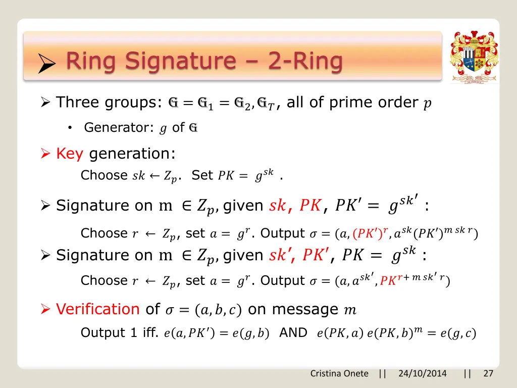 ring signature 2 ring