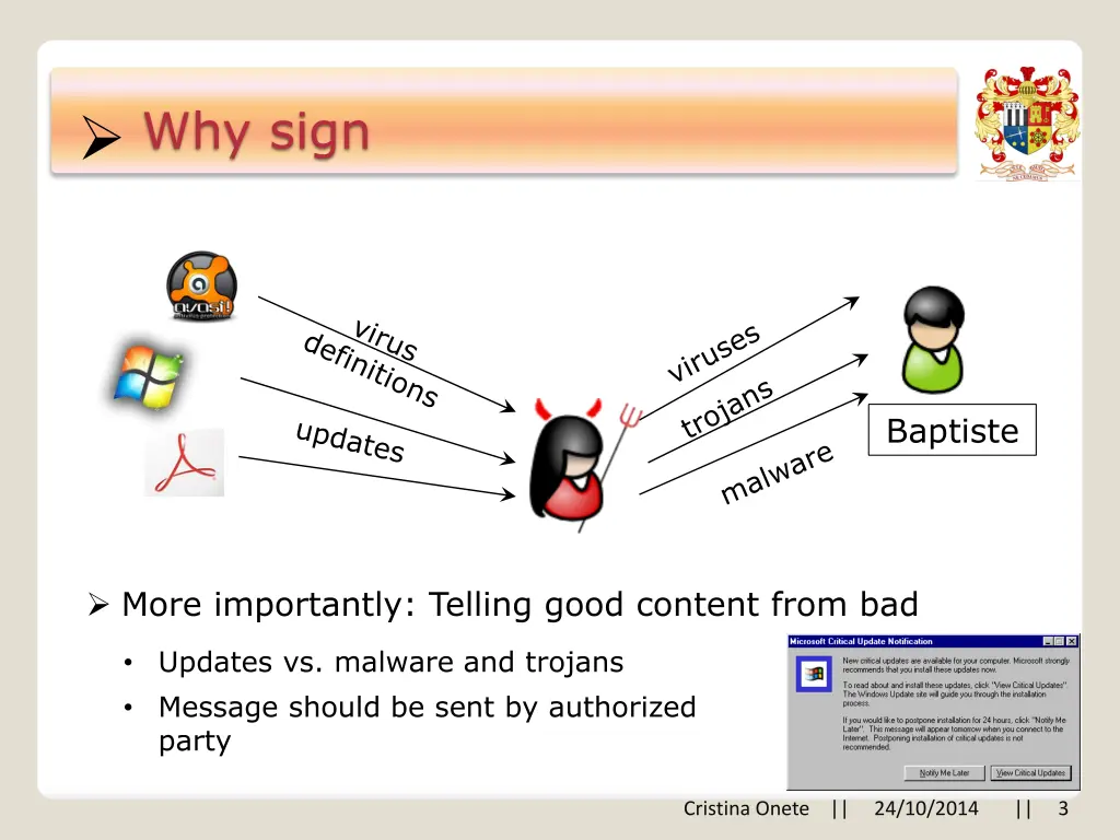 why sign