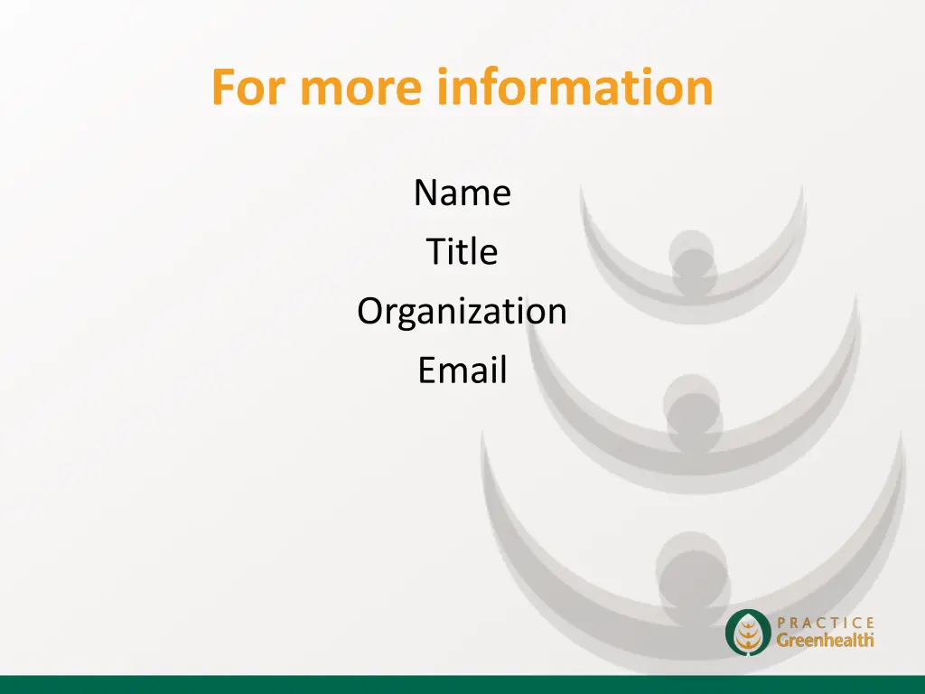 for more information