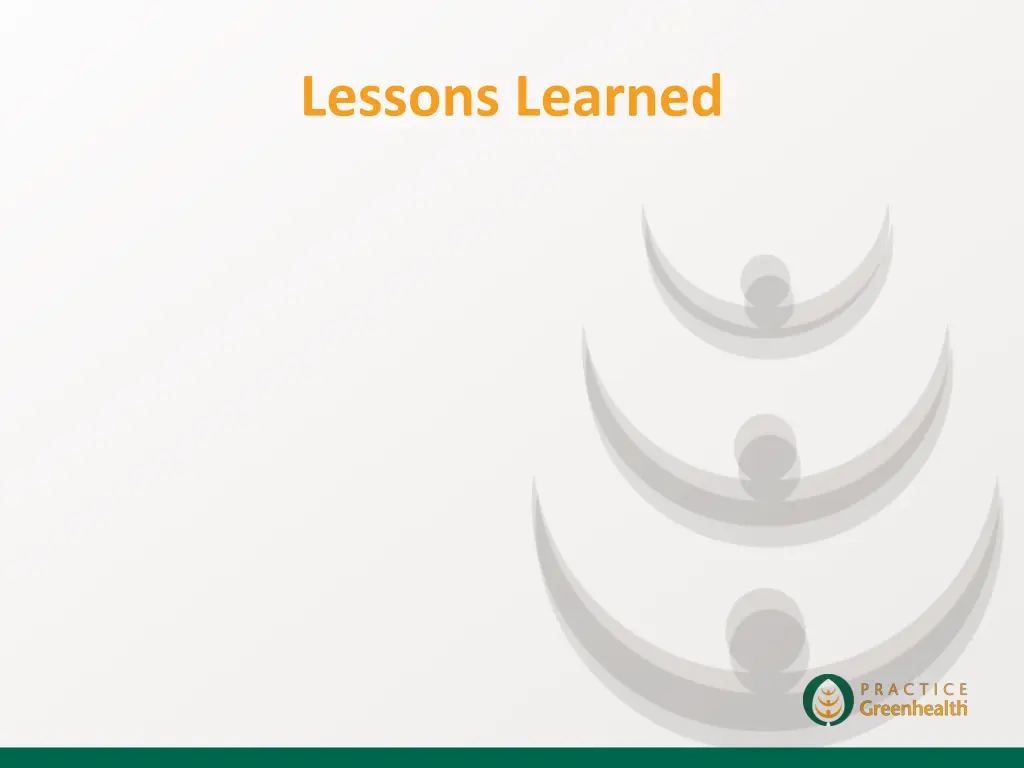 lessons learned