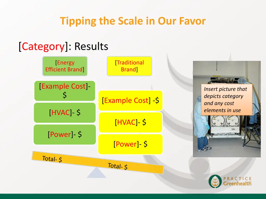tipping the scale in our favor