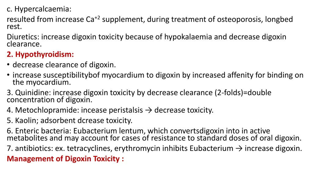 c hypercalcaemia resulted from increase