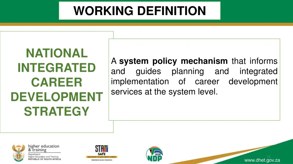 working definition