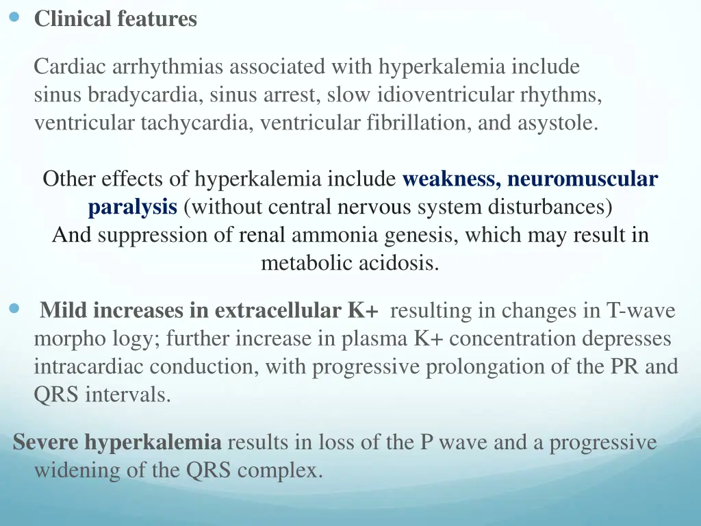 clinical features