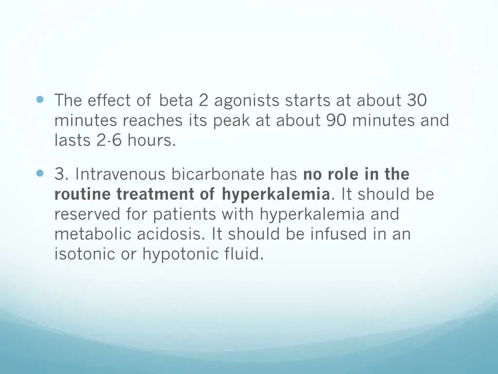 the effect of beta 2 agonists starts at about