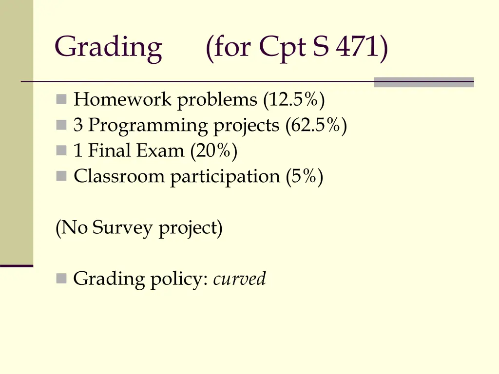grading 1