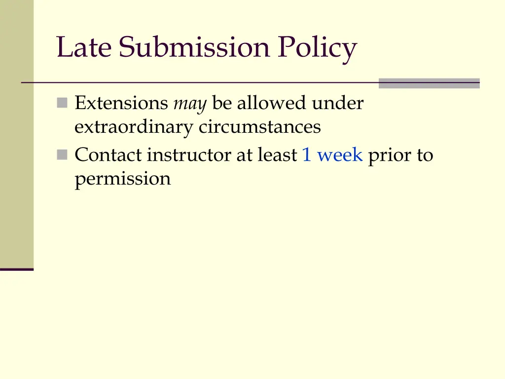 late submission policy