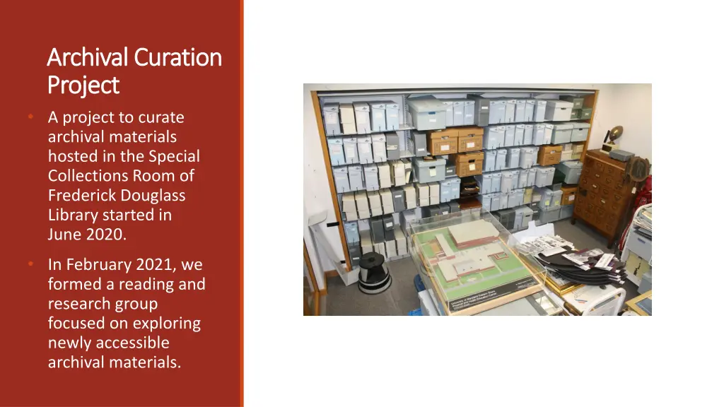 archival curation archival curation project