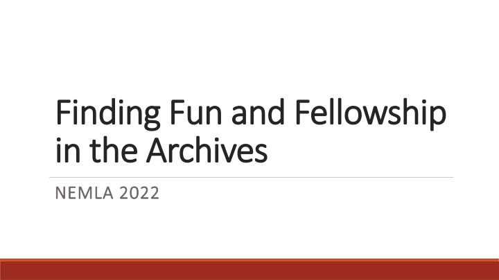 finding fun and fellowship finding