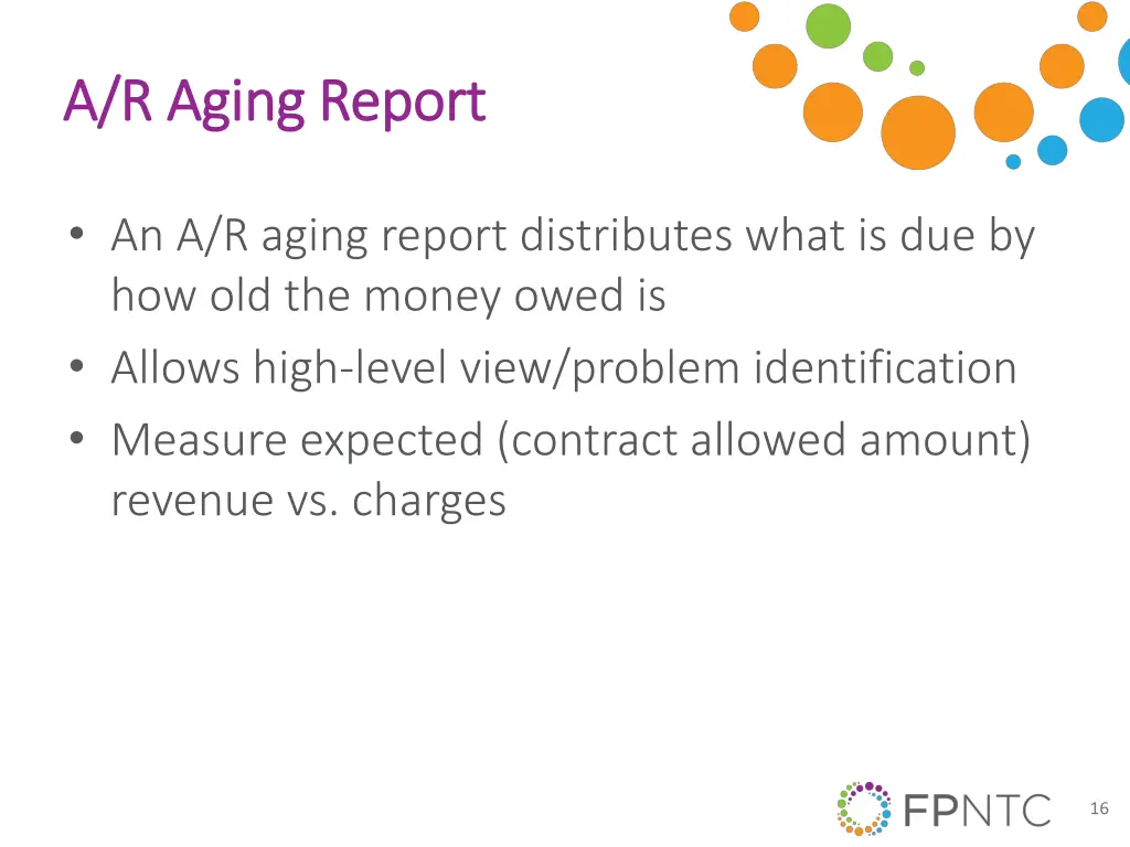 a r aging report a r aging report