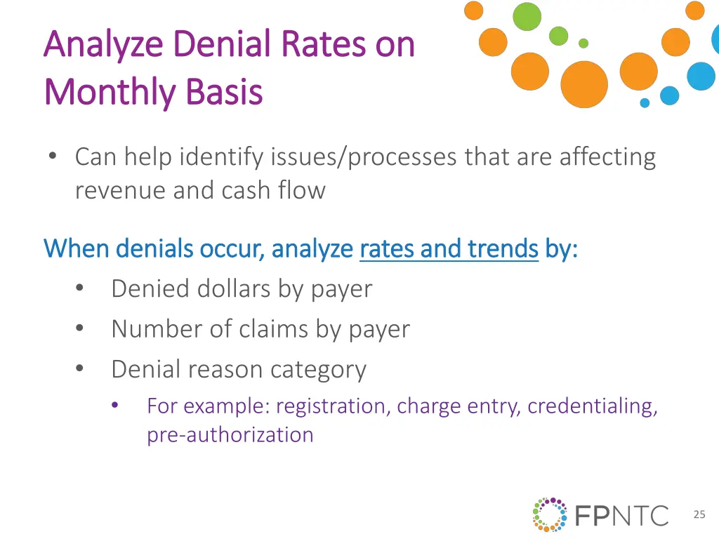 analyze denial rates on analyze denial rates