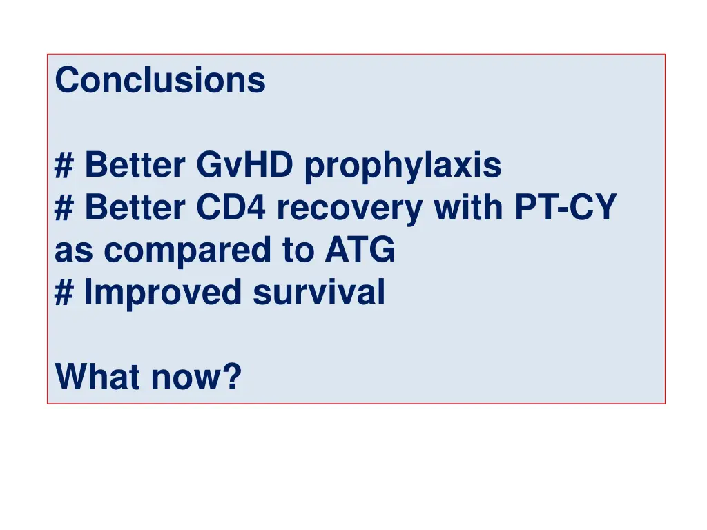 conclusions