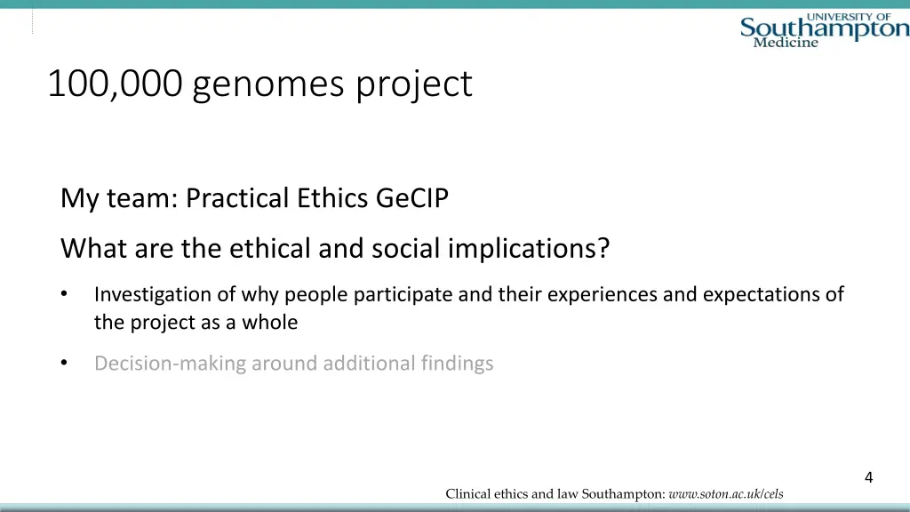 100 000 genomes project 1