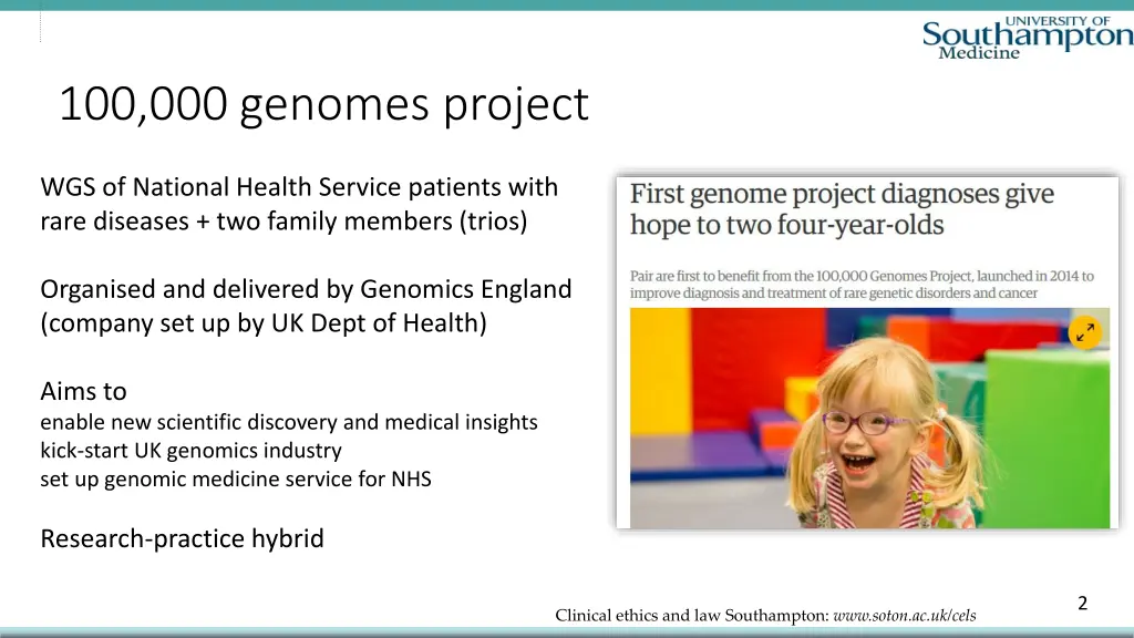 100 000 genomes project