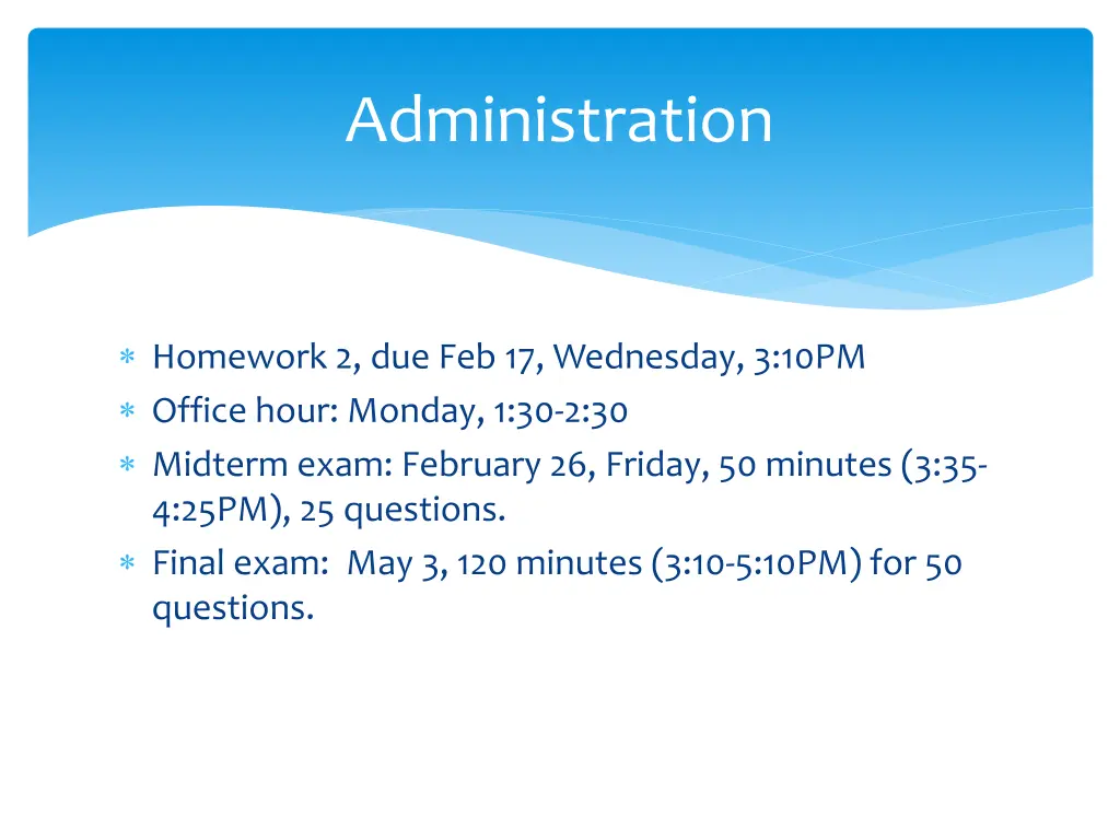 administration